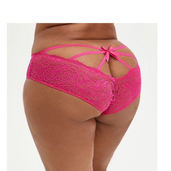 TORRID NWT HOT PINK RACERBACK BRALETTE & PANTY SET - Picture 6 of 8